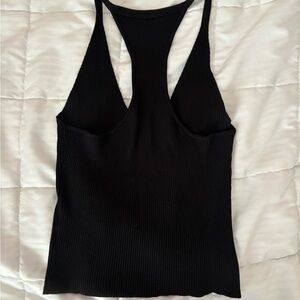 Lulu's Black Cut Out Backless Tank Top